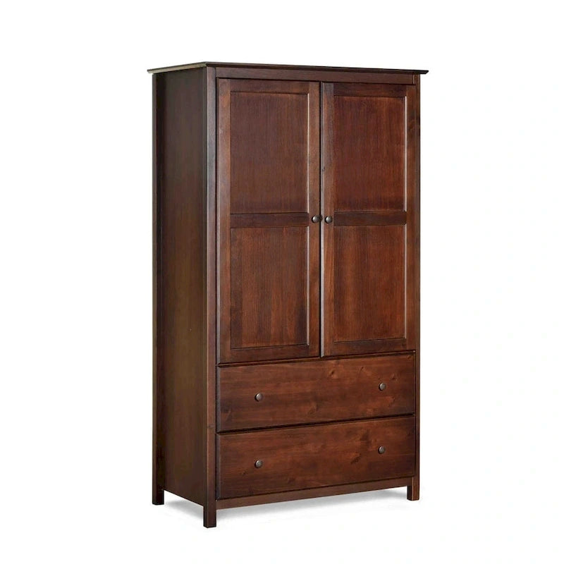 Armoire 2 portes Shaker en bois massif