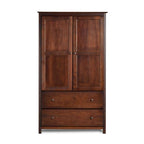 Armoire 2 portes Shaker en bois massif