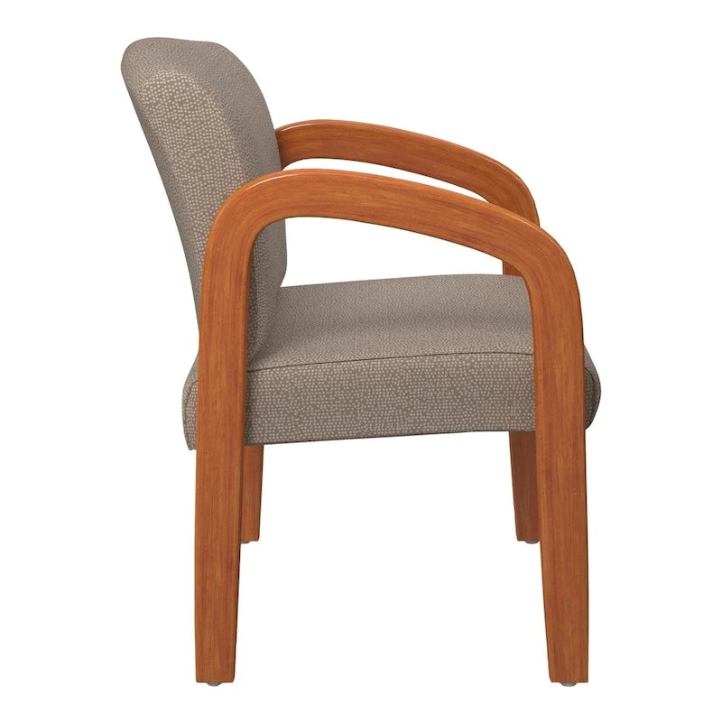 Chaise visiteur en bois finition chêne moyen