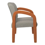 Chaise visiteur en bois finition chêne moyen