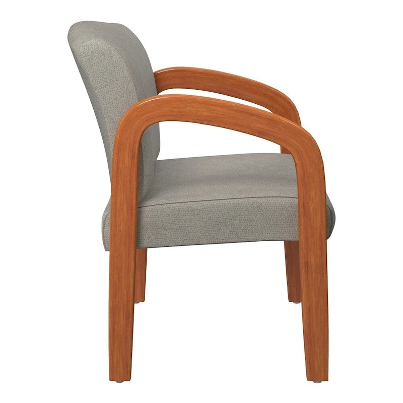 Chaise visiteur en bois finition chêne moyen