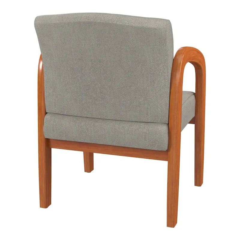 Chaise visiteur en bois finition chêne moyen