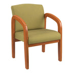 Chaise visiteur en bois finition chêne moyen