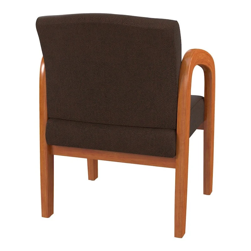 Chaise visiteur en bois finition chêne moyen