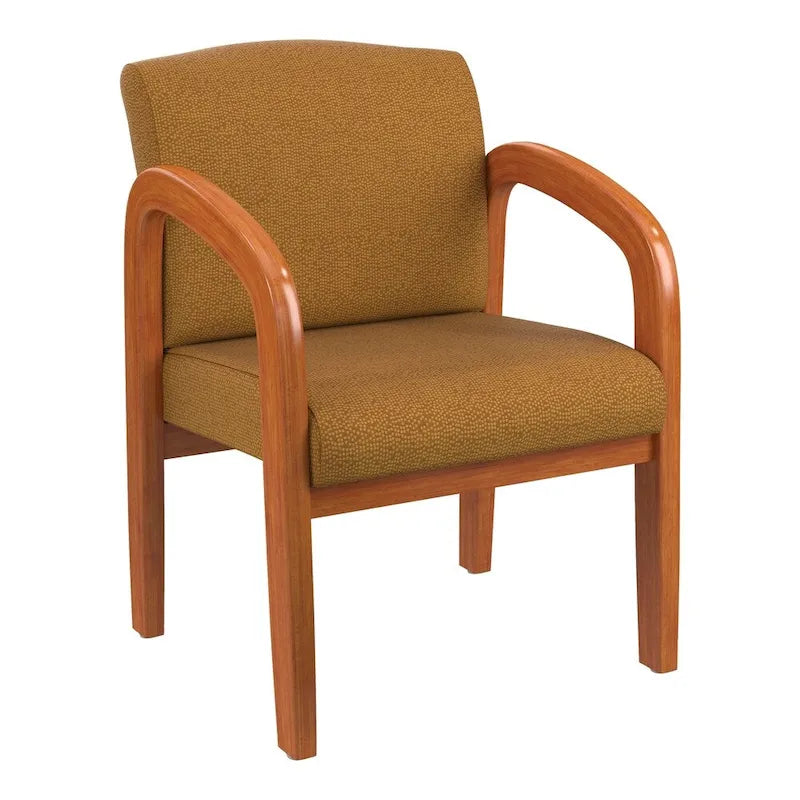 Chaise visiteur en bois finition chêne moyen