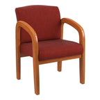 Chaise visiteur en bois finition chêne moyen