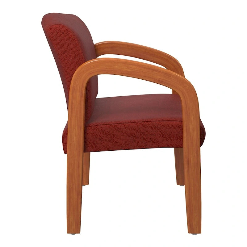 Chaise visiteur en bois finition chêne moyen