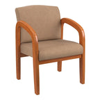 Chaise visiteur en bois finition chêne moyen