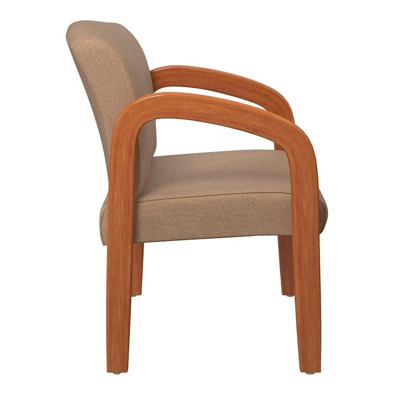 Chaise visiteur en bois finition chêne moyen