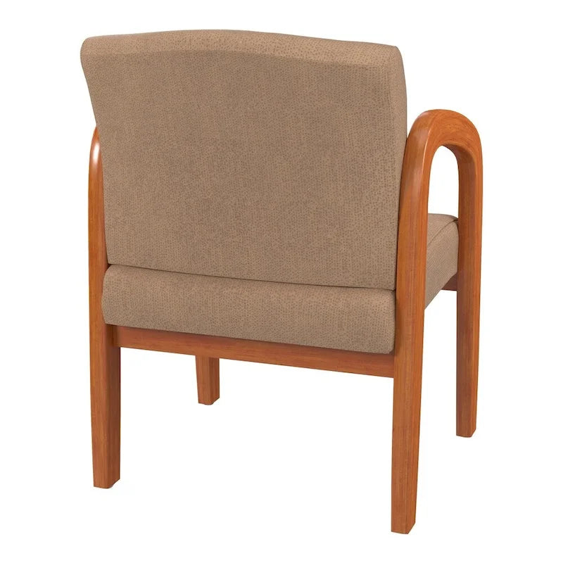 Chaise visiteur en bois finition chêne moyen