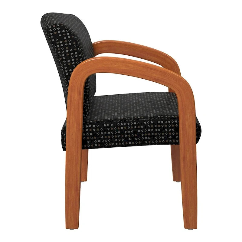 Chaise visiteur en bois finition chêne moyen