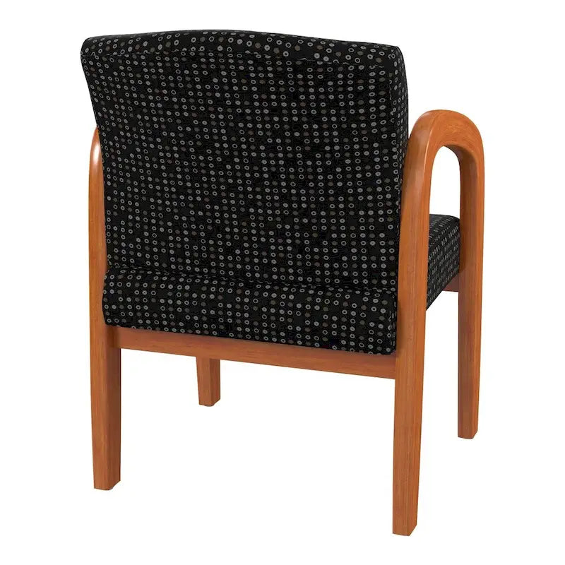 Chaise visiteur en bois finition chêne moyen