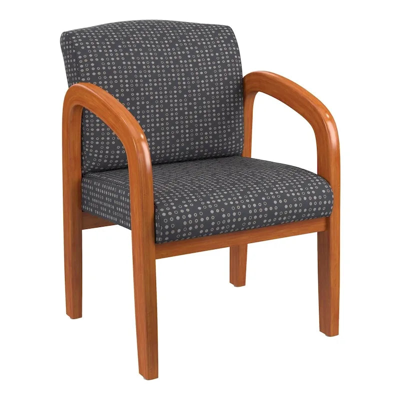 Chaise visiteur en bois finition chêne moyen