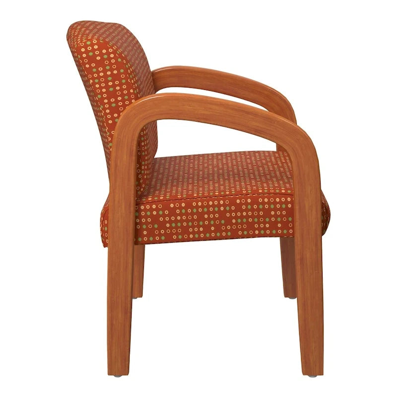 Chaise visiteur en bois finition chêne moyen