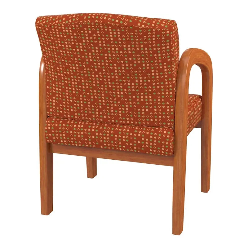 Chaise visiteur en bois finition chêne moyen