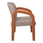 Chaise visiteur en bois finition chêne moyen