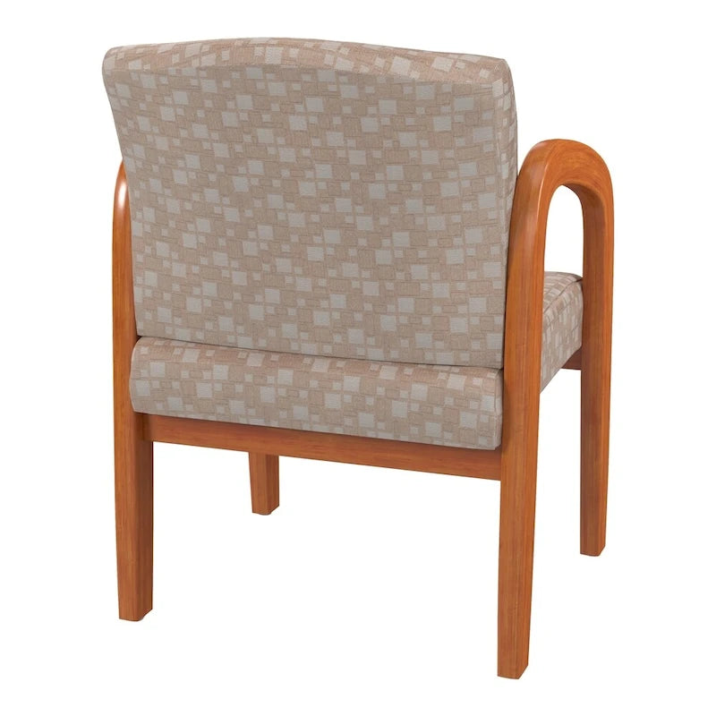 Chaise visiteur en bois finition chêne moyen