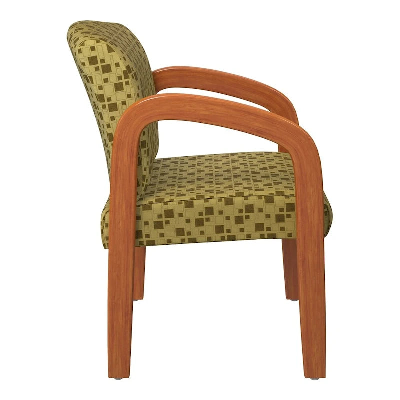 Chaise visiteur en bois finition chêne moyen