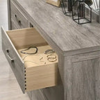 Meubles de chambre à coucher contemporains en bois gris patiné