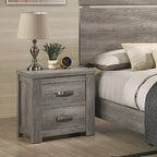 Meubles de chambre à coucher contemporains en bois gris patiné