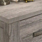 Meubles de chambre à coucher contemporains en bois gris patiné