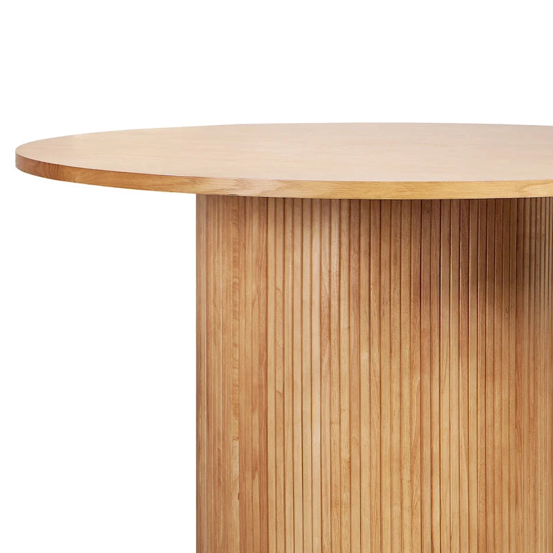 Table à manger ronde à pied central