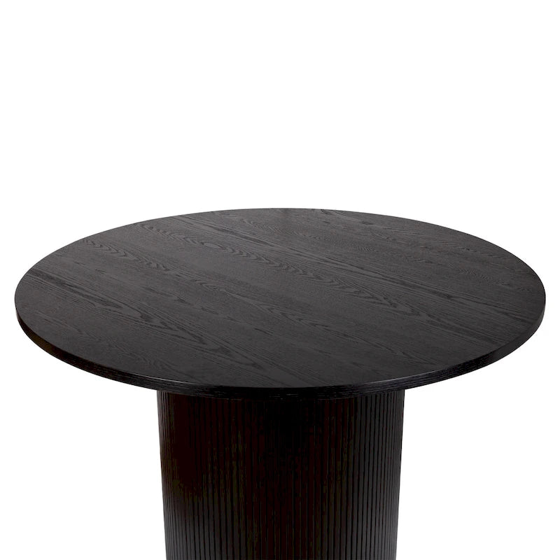 Table à manger ronde à pied central