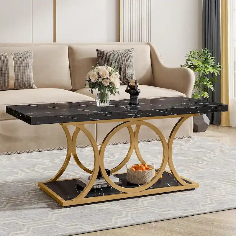 Table basse rectangulaire moderne