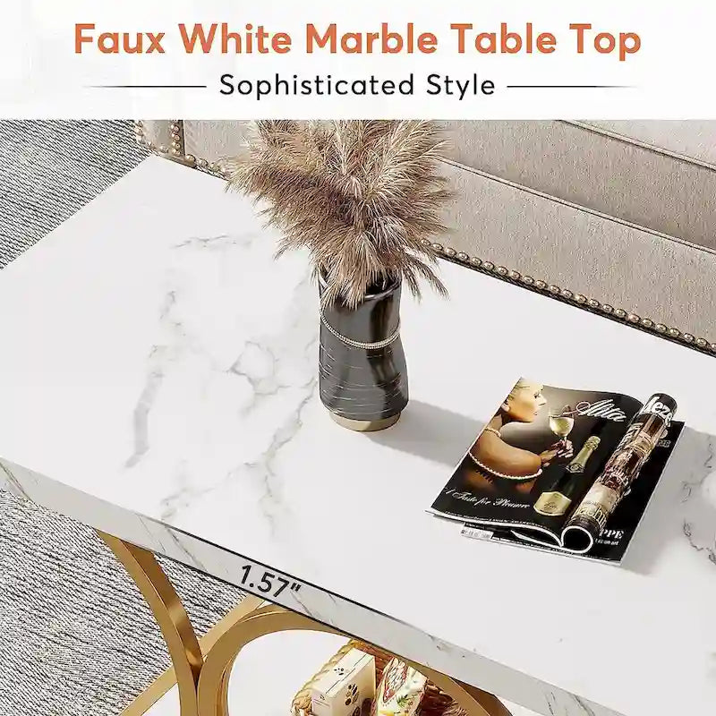 Table basse rectangulaire moderne