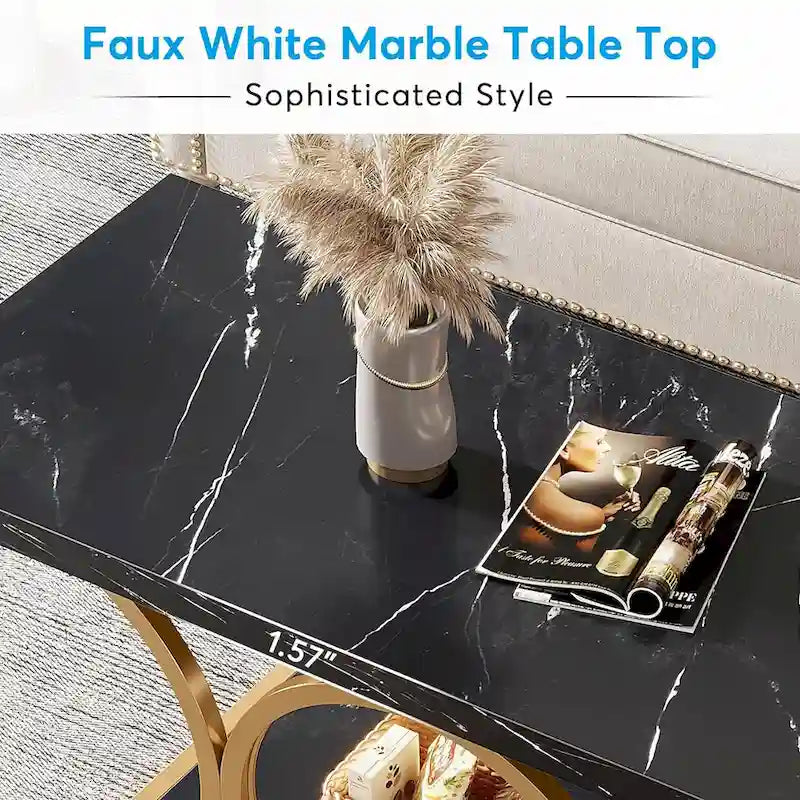 Table basse rectangulaire moderne