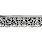 Console Glamour avec Cadre en Cristal