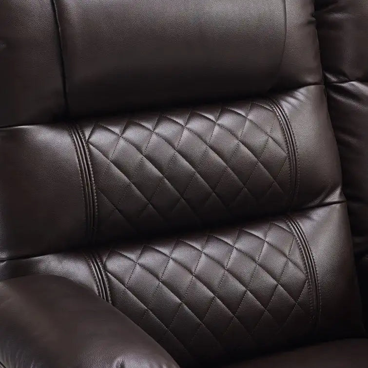Fauteuil inclinable électrique biplace avec chauffage, vibration et ports USB