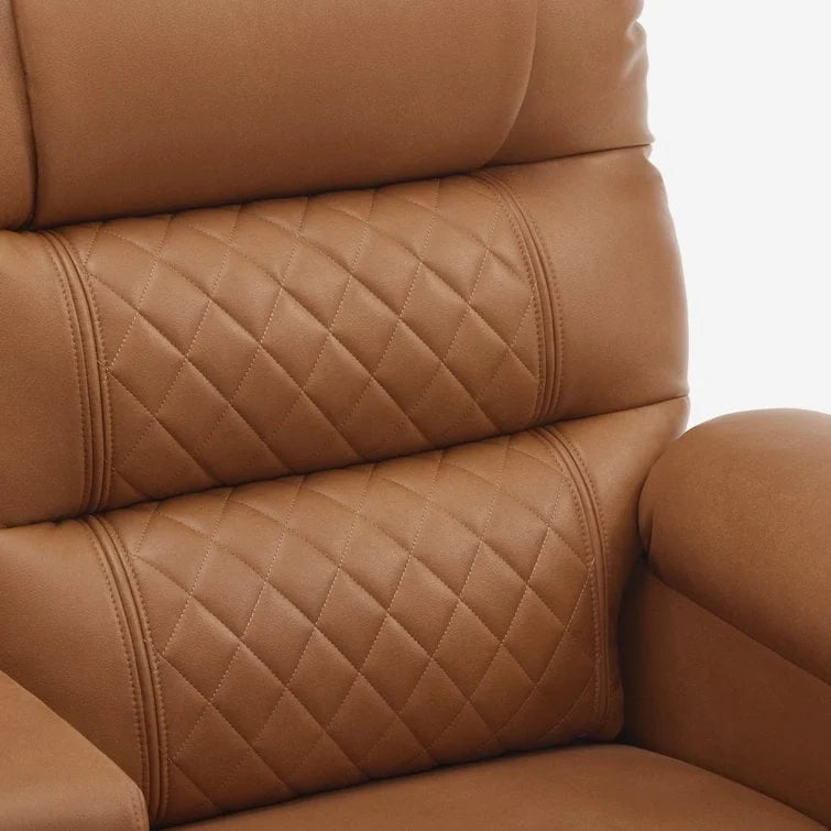 Fauteuil inclinable électrique biplace avec chauffage, vibration et ports USB