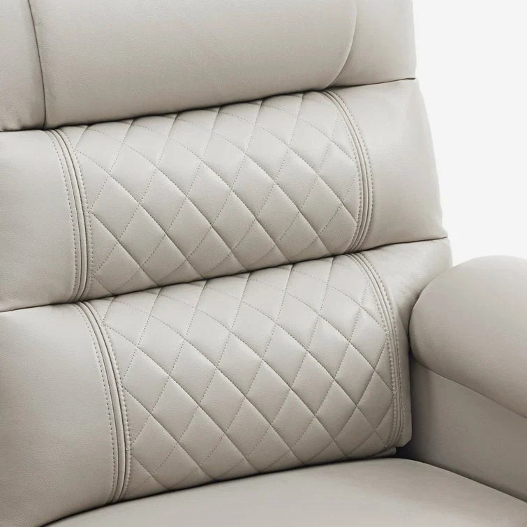 Fauteuil inclinable électrique biplace avec chauffage, vibration et ports USB
