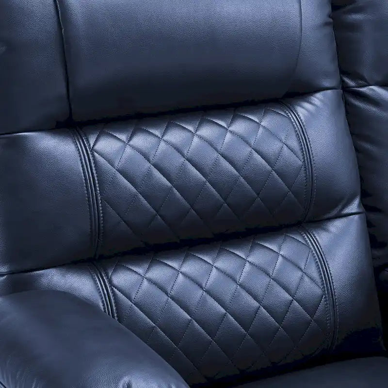 Fauteuil inclinable électrique biplace avec chauffage, vibration et ports USB