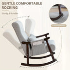 Fauteuil à bascule en bois massif
