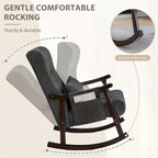 Fauteuil à bascule en bois massif