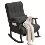 Fauteuil à bascule en bois massif