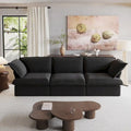 Canapé d'angle moderne et minimaliste avec rembourrage en duvet et housses de coussin amovibles