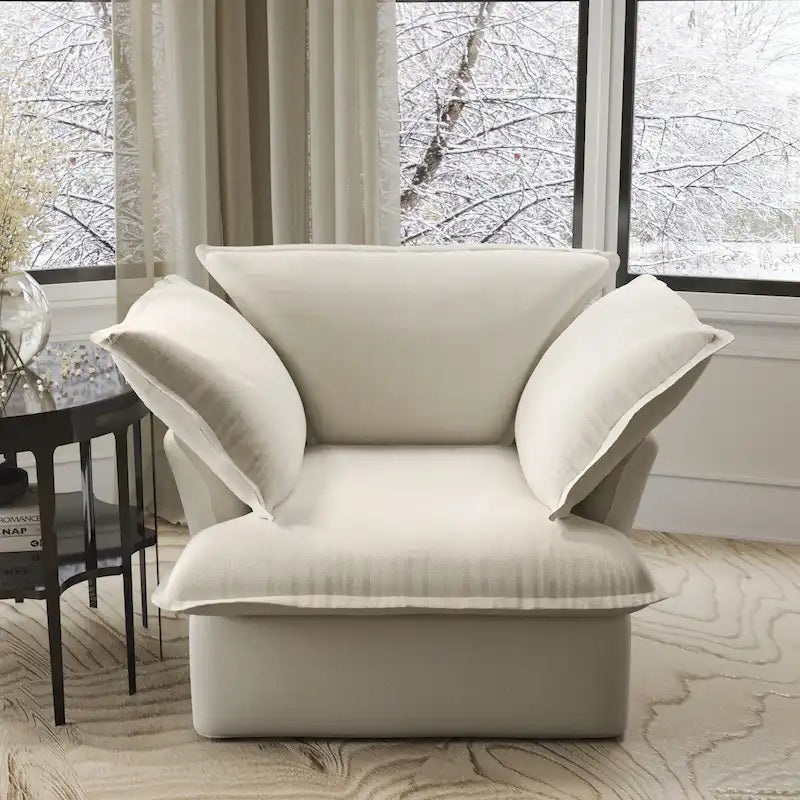 Canapé d'angle moderne et minimaliste avec rembourrage en duvet et housses de coussin amovibles