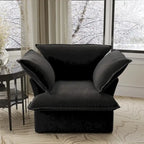 Canapé d'angle moderne et minimaliste avec rembourrage en duvet et housses de coussin amovibles