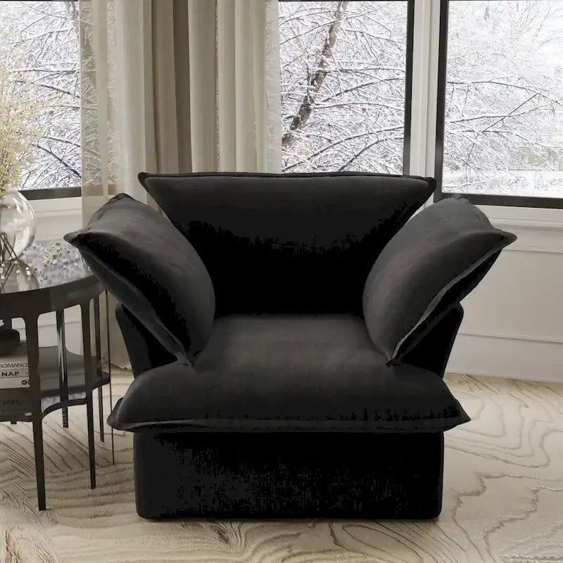 Canapé d'angle moderne et minimaliste avec rembourrage en duvet et housses de coussin amovibles