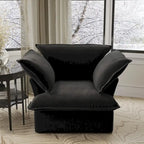 Canapé d'angle moderne et minimaliste avec rembourrage en duvet et housses de coussin amovibles