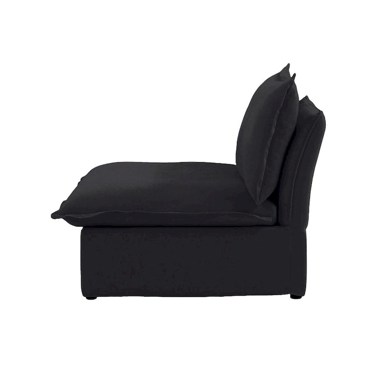 Canapé d'angle moderne et minimaliste avec rembourrage en duvet et housses de coussin amovibles