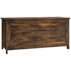 Coffre de rangement en bois avec charnières de sécurité