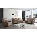 Canapé inclinable en microfibre, causeuse et fauteuil