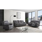 Canapé inclinable en microfibre, causeuse et fauteuil