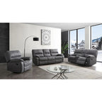 Canapé inclinable en microfibre, causeuse et fauteuil