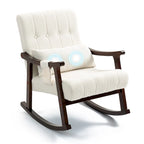 Fauteuil à bascule rembourré avec support lombaire massant