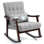 Fauteuil à bascule rembourré avec support lombaire massant